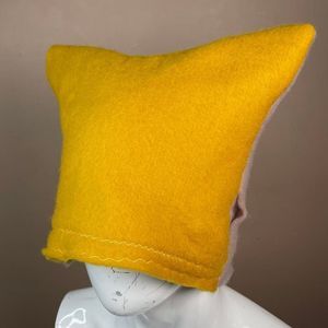Cat beanie animal ear hat funky vintage helmet festival crochet